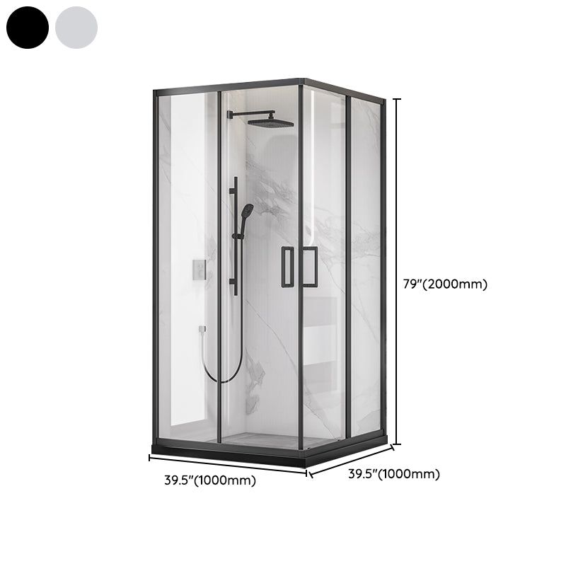 Semi-Frameless Tempered Glass Shower Enclosure with Half-Framed Shower Enclosure