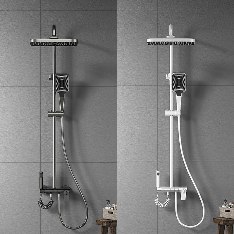 Modern Brass Shower Faucet Valve Included Wall Mounted Shower Combo