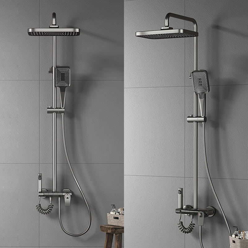 Modern Brass Shower Faucet Valve Included Wall Mounted Shower Combo