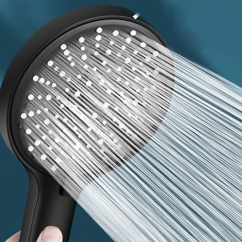 ABS Plastic Handheld Shower Head High Flow 5-Spray Patterns Wall-Mount Showerhead