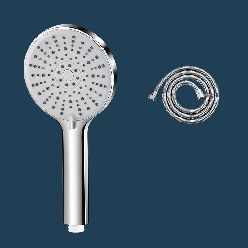 ABS Plastic Handheld Shower Head High Flow 5-Spray Patterns Wall-Mount Showerhead