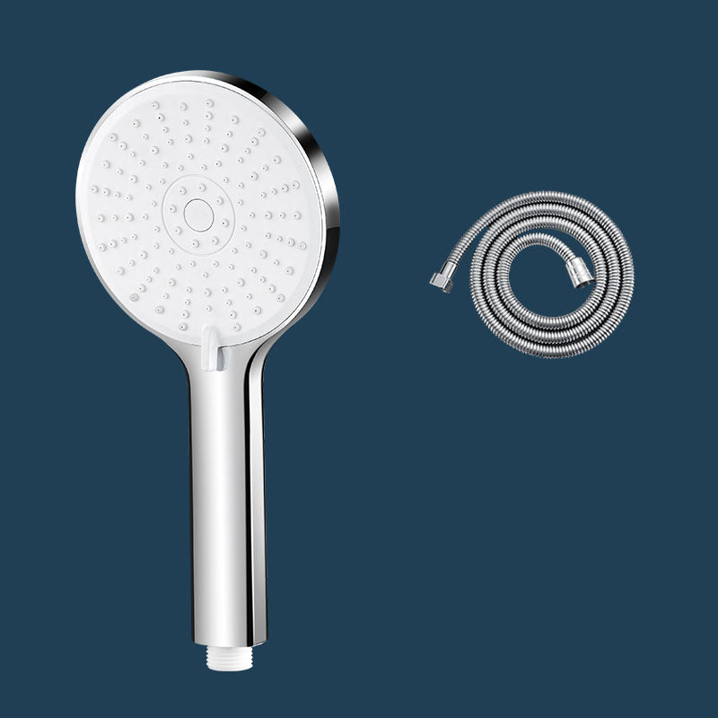 ABS Plastic Handheld Shower Head High Flow 5-Spray Patterns Wall-Mount Showerhead