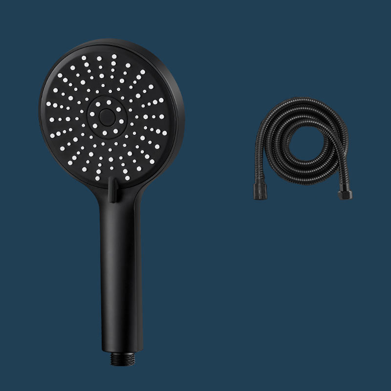 ABS Plastic Handheld Shower Head High Flow 5-Spray Patterns Wall-Mount Showerhead