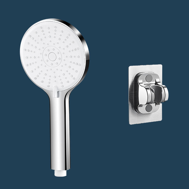 ABS Plastic Handheld Shower Head High Flow 5-Spray Patterns Wall-Mount Showerhead