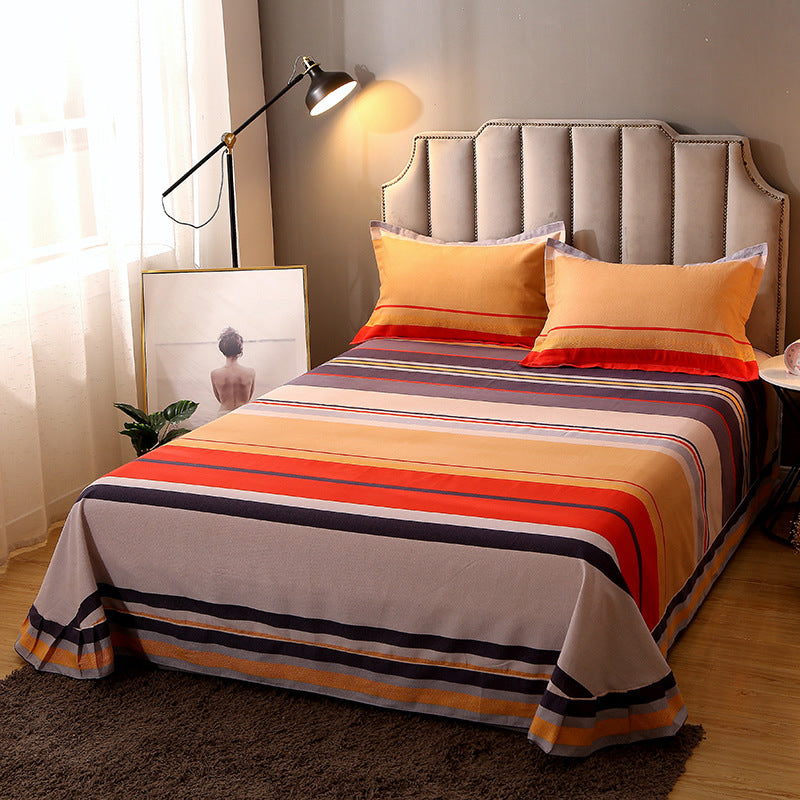 1 Piece Bed Sheet Printing Non-Pilling Soft Fade Resistant Sheet