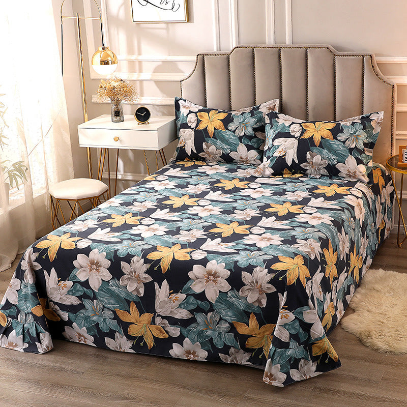 1 Piece Bed Sheet Printing Non-Pilling Soft Fade Resistant Sheet