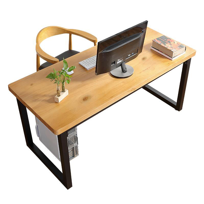 Solid Wood Rectangular Office Desk Sled Base 29.53-inch Tall Writing Desk