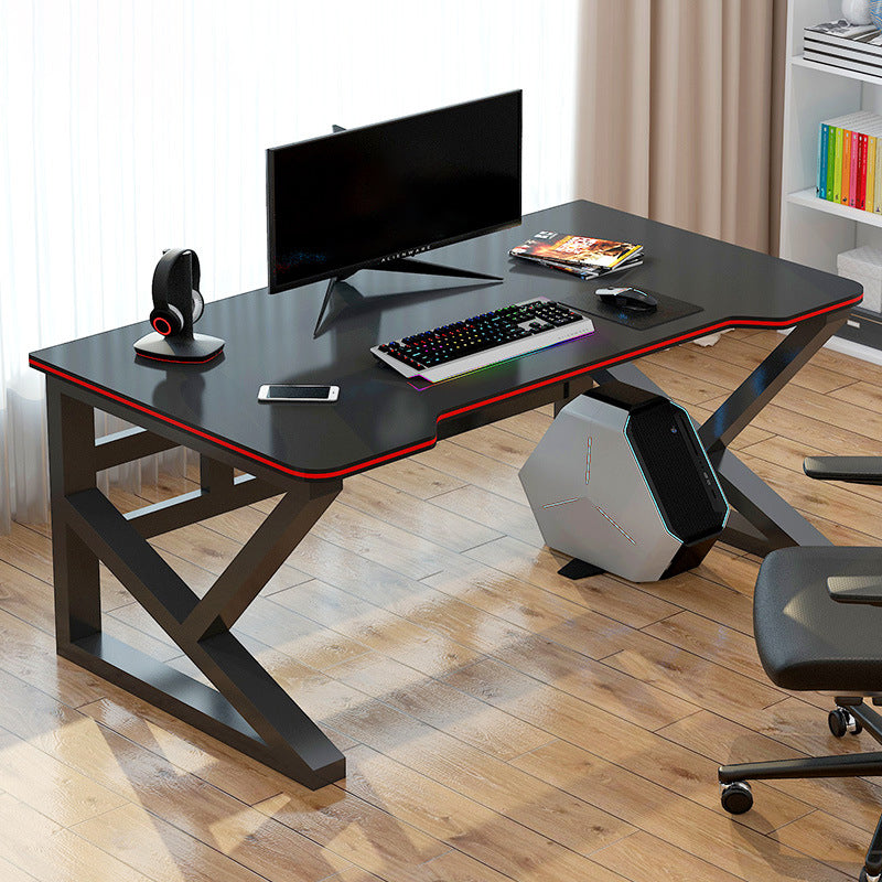 Contemporary Office Desk Wooden Computer Desk with Metal Legs