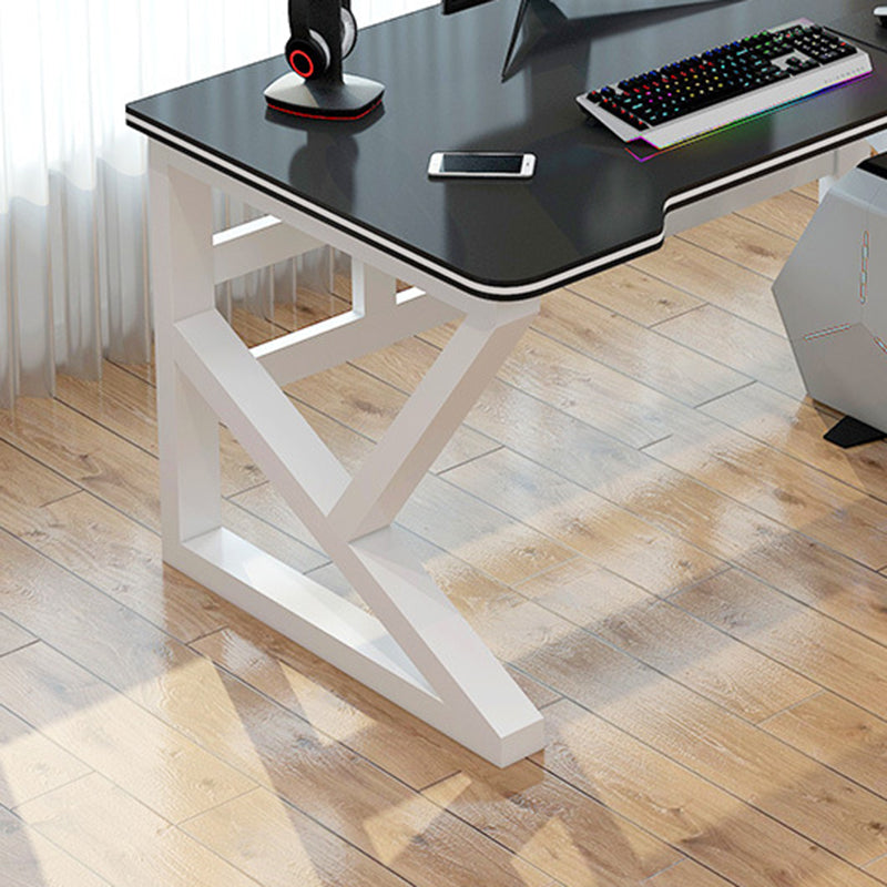 Contemporary Office Desk Wooden Computer Desk with Metal Legs