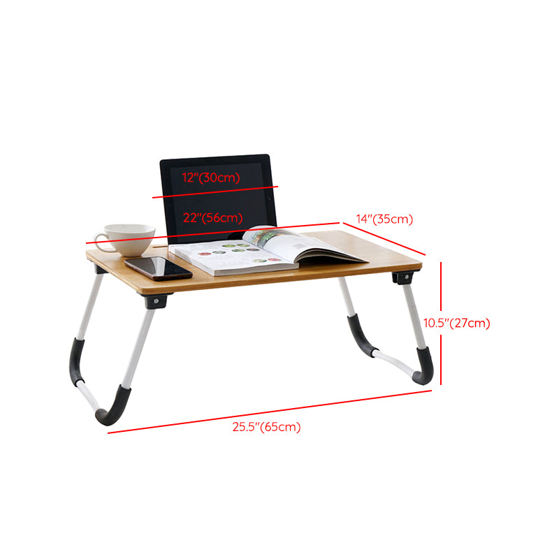 Contemporary Rectangular Laptop Desk Folding Wooden Writing Desk