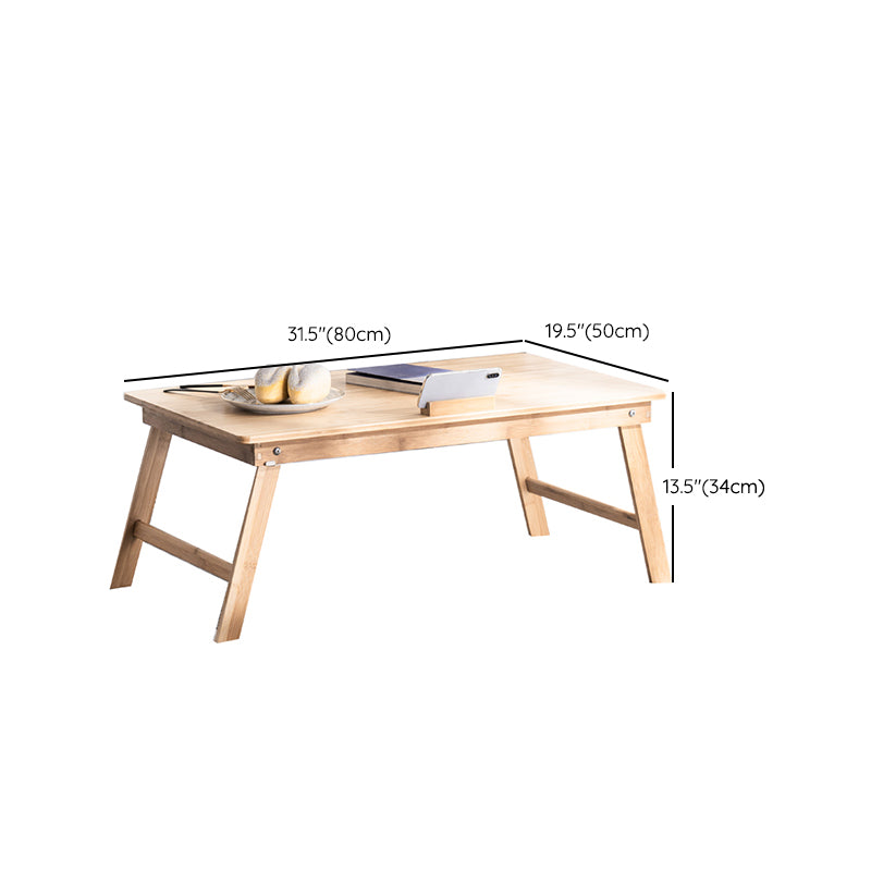 Contemporary Rectangular Laptop Desk Folding Wooden Writing Desk