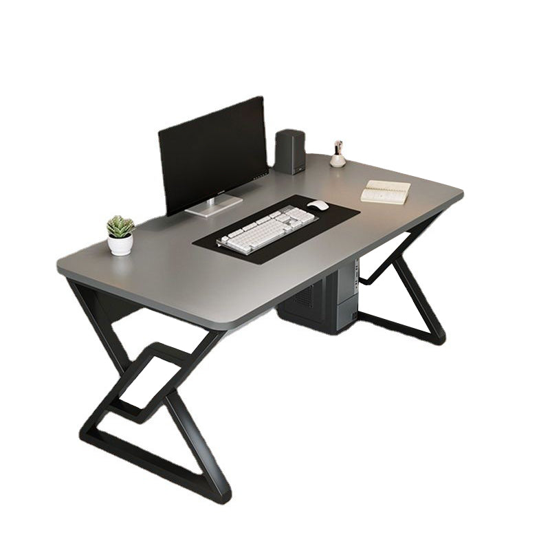 23.62" W Modern Office Desk Antique Finish Computer Desk with Metal Legs