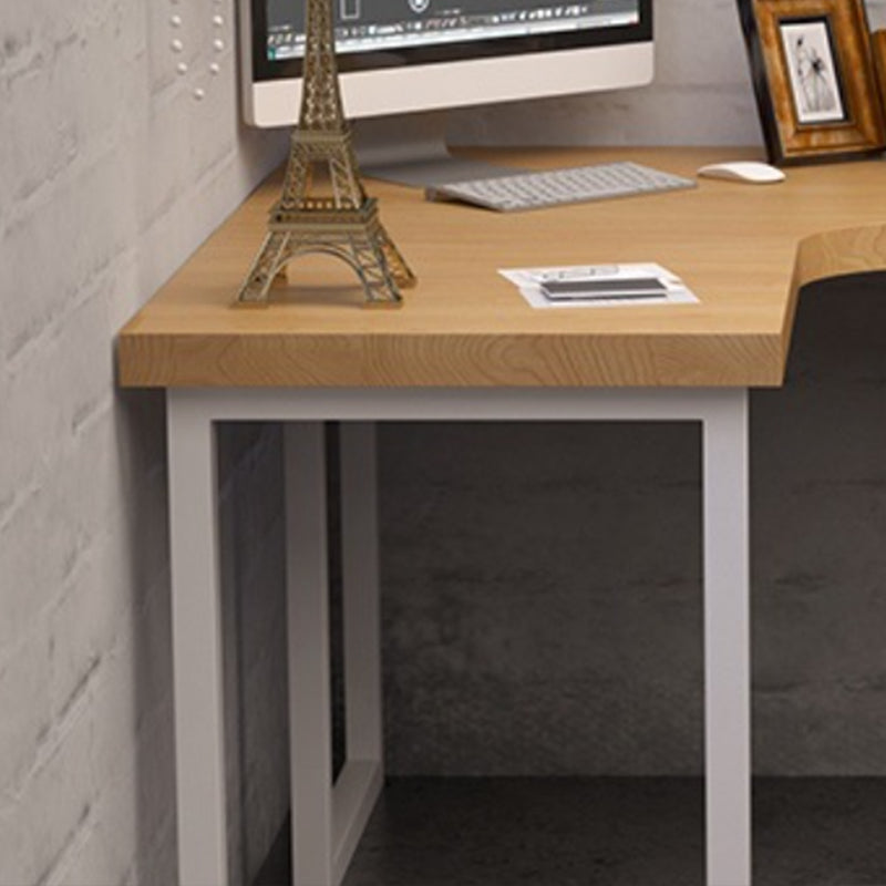 Modern Style Solid Wood Writing Desk L-Shape Office Desk for Office