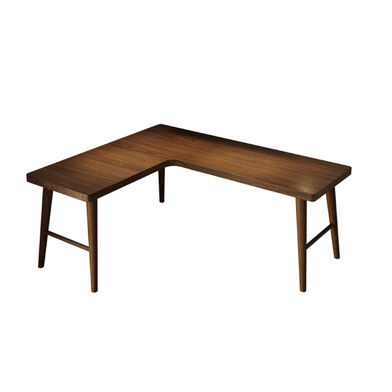 Industrial L-Shape Writing Desk Solid Wooden Office Desk for Office