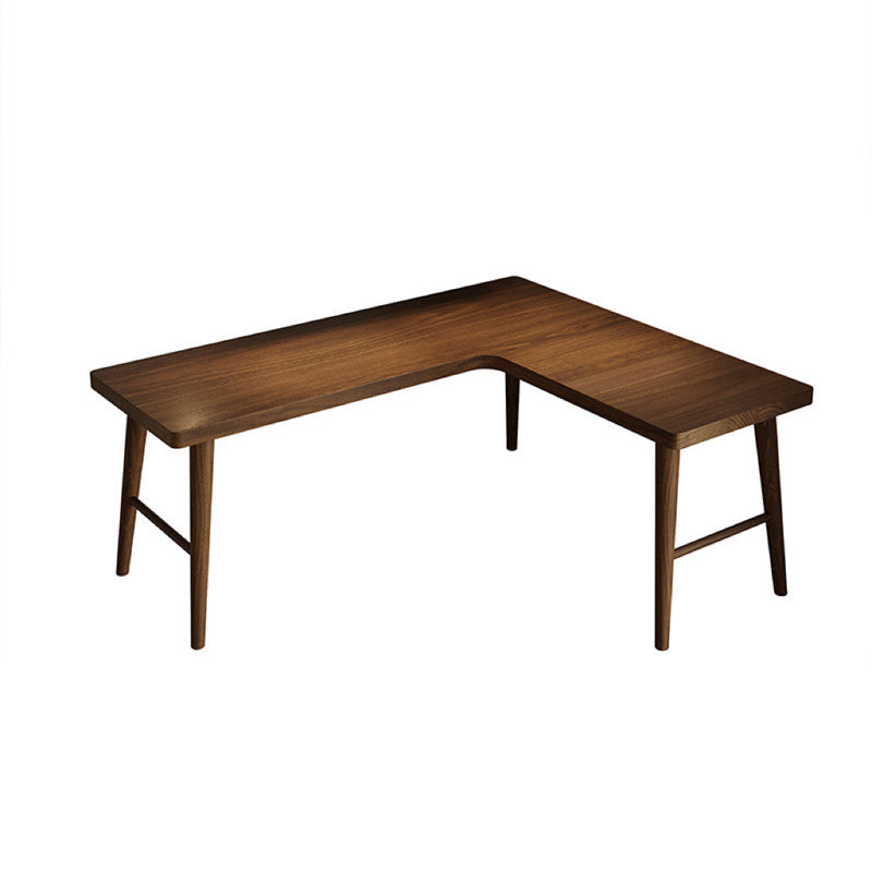 Industrial L-Shape Writing Desk Solid Wooden Office Desk for Office