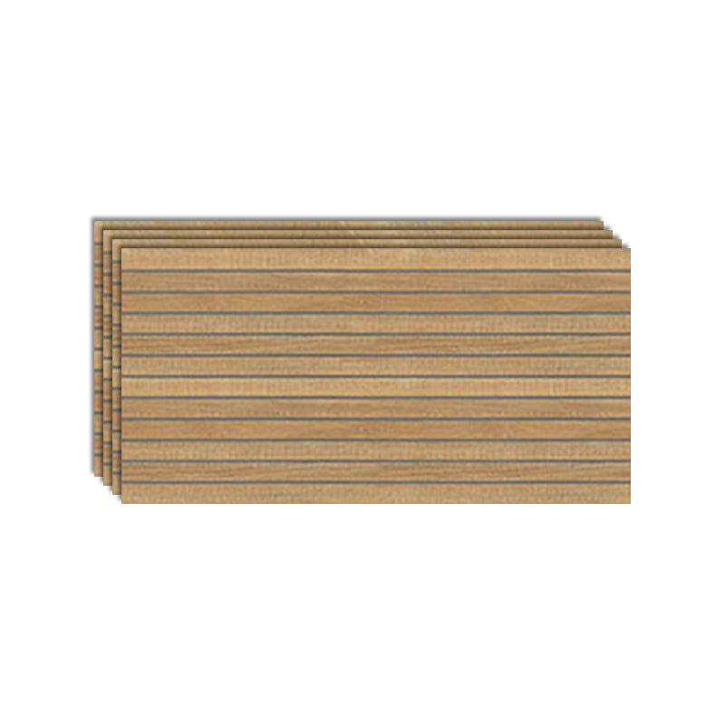 Modern Style Floor Tile Straight Edge Rectangle Wood Effect Floor Tile