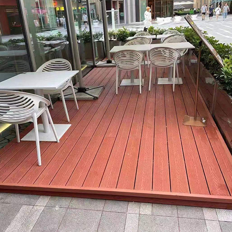 Deck Plank Embossed Snapping Wooden Waterproof Outdoor Floor Board