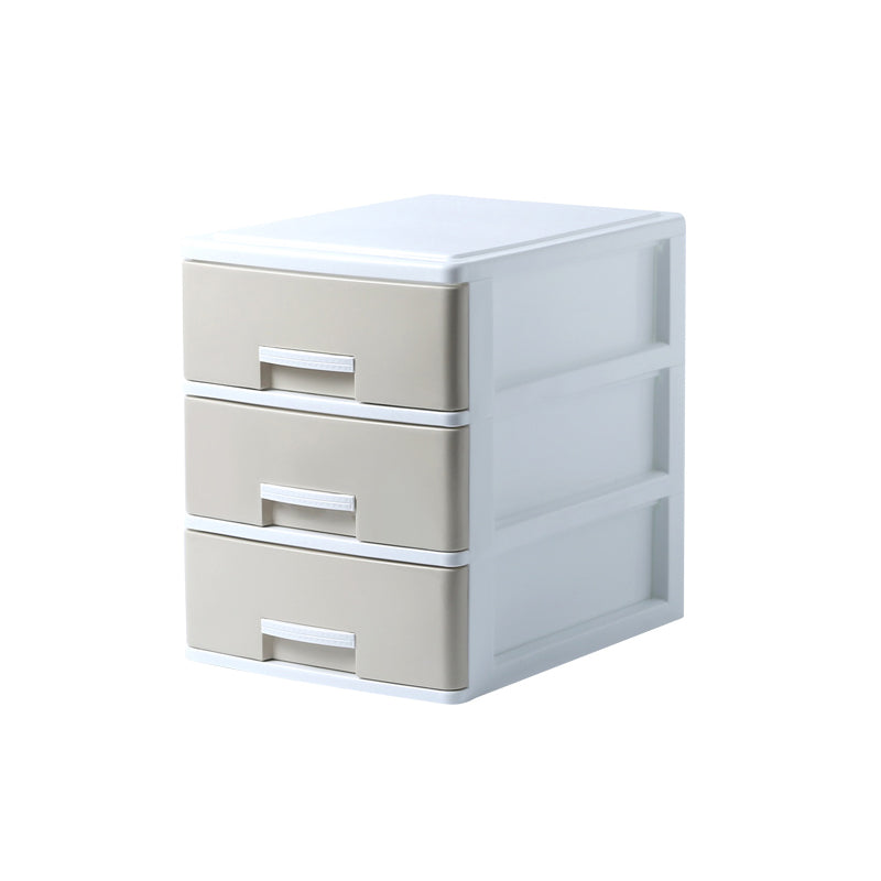 Drawers Filing Cabinet Plastic Vertical File Cabinet for Home and Office