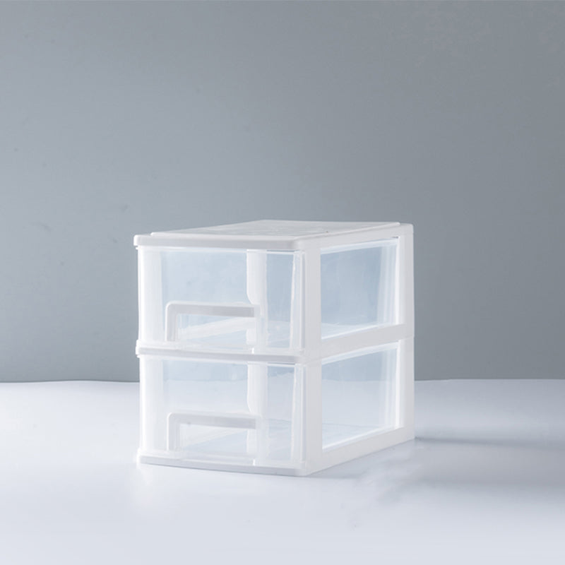 Transparent File Cabinet Vertical Modern Plastic Filing Cabinet for Home Office