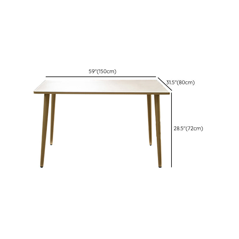 Outdoor Aluminum Frame Patio Table Modern Rectangle Scratch Resistant Patio Table