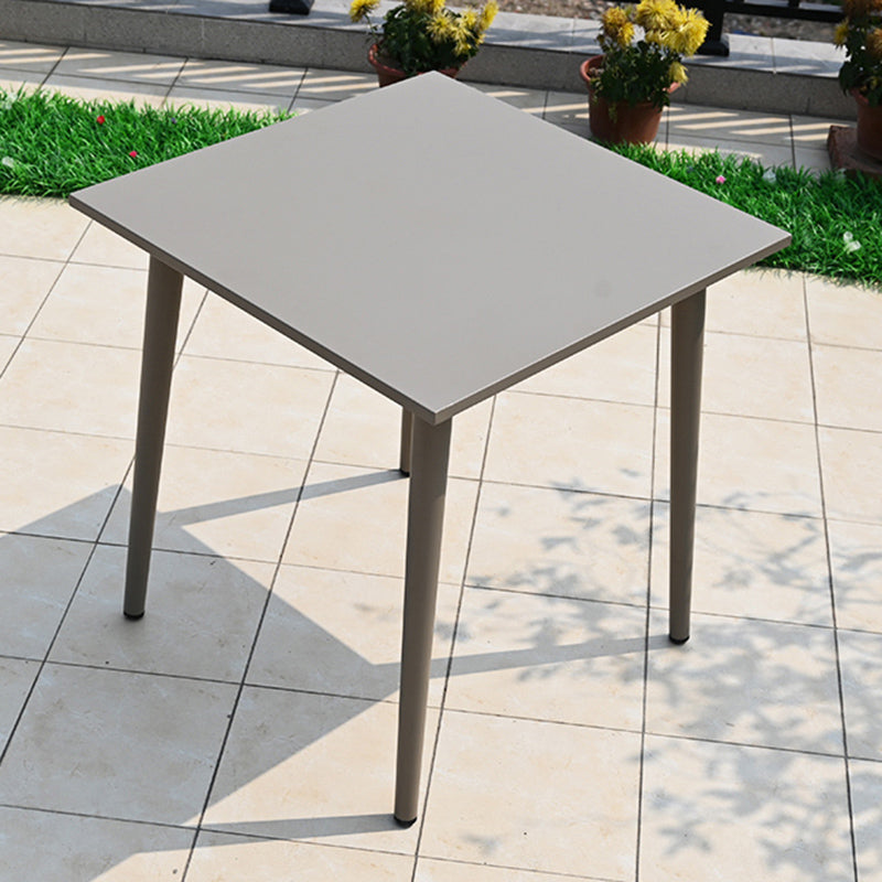 Modern Outdoor Aluminum Patio Table Water and Fire Resistant Patio Table