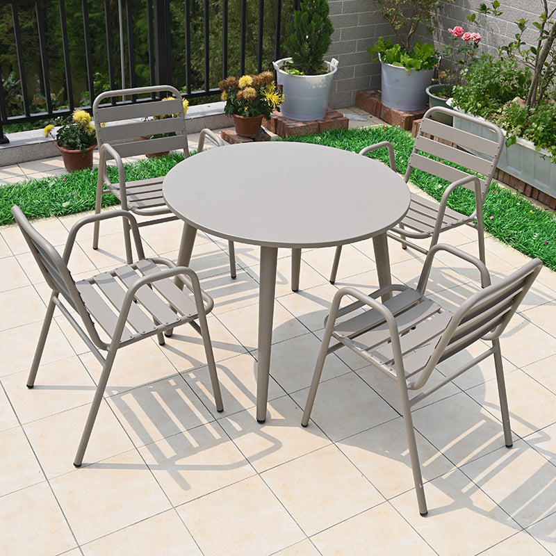 Modern Outdoor Aluminum Patio Table Water and Fire Resistant Patio Table