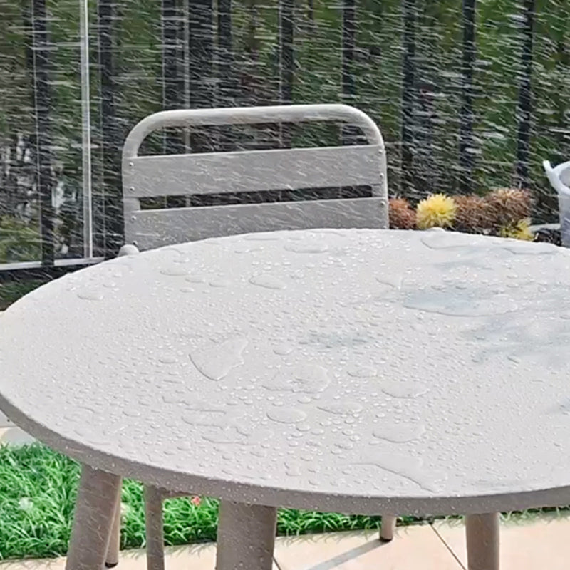 Modern Outdoor Aluminum Patio Table Water and Fire Resistant Patio Table