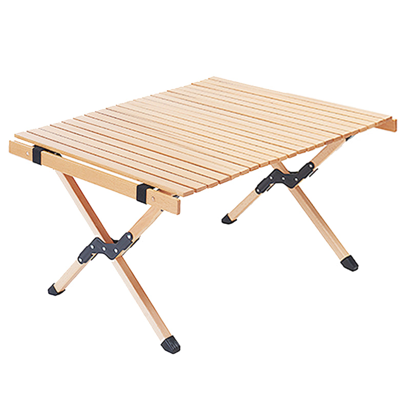 Removable Solid Wood Camping Table Modern Foldable Camping Table