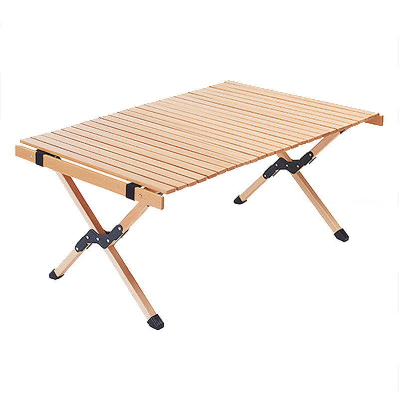 Removable Solid Wood Camping Table Modern Foldable Camping Table