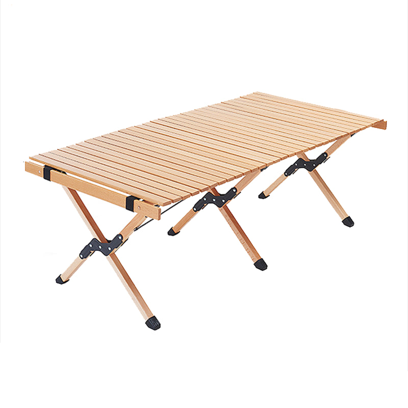 Removable Solid Wood Camping Table Modern Foldable Camping Table