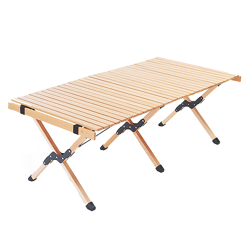 Removable Solid Wood Camping Table Modern Foldable Camping Table