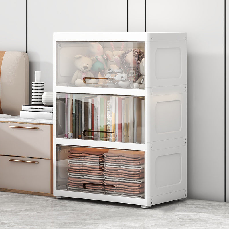 Modern Style Plastic Armoire Cabinet Bedroom Youth Armoire with Door