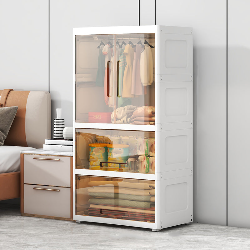 Modern Style Plastic Armoire Cabinet Bedroom Youth Armoire with Door