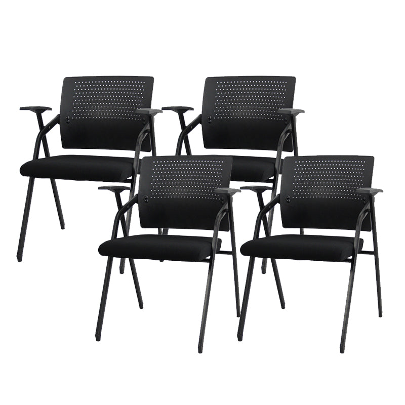 Contemporary Conference Chair Metal Frame Desk Chair with Arm