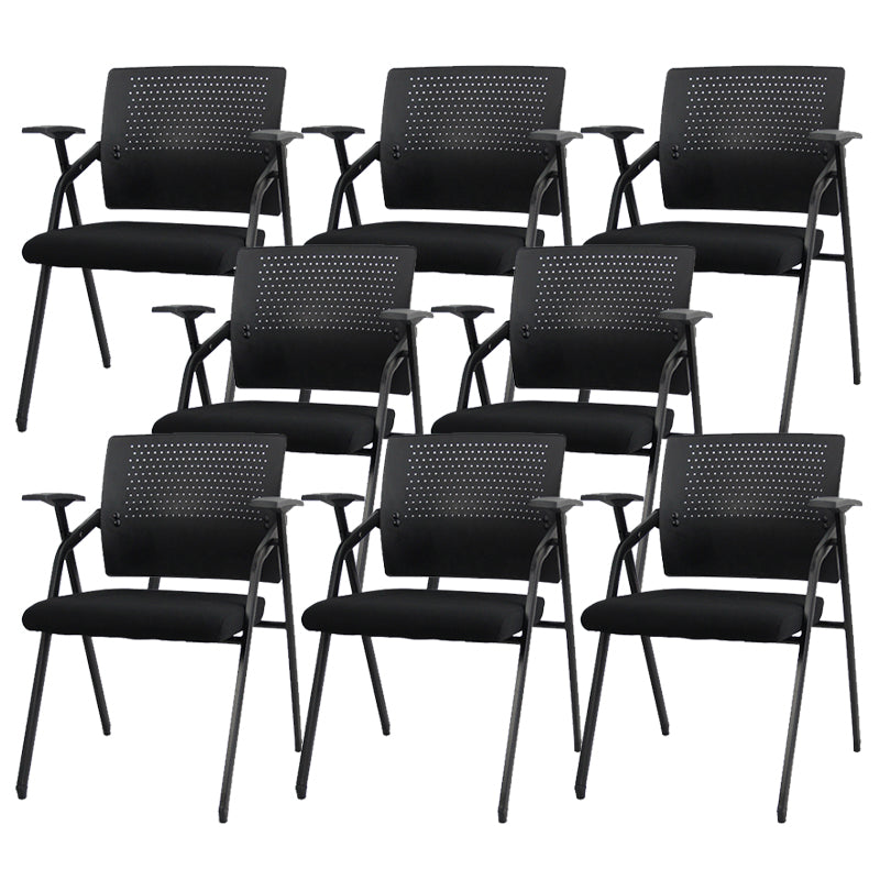 Contemporary Conference Chair Metal Frame Desk Chair with Arm