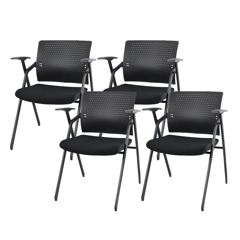 Contemporary Conference Chair Metal Frame Desk Chair with Arm