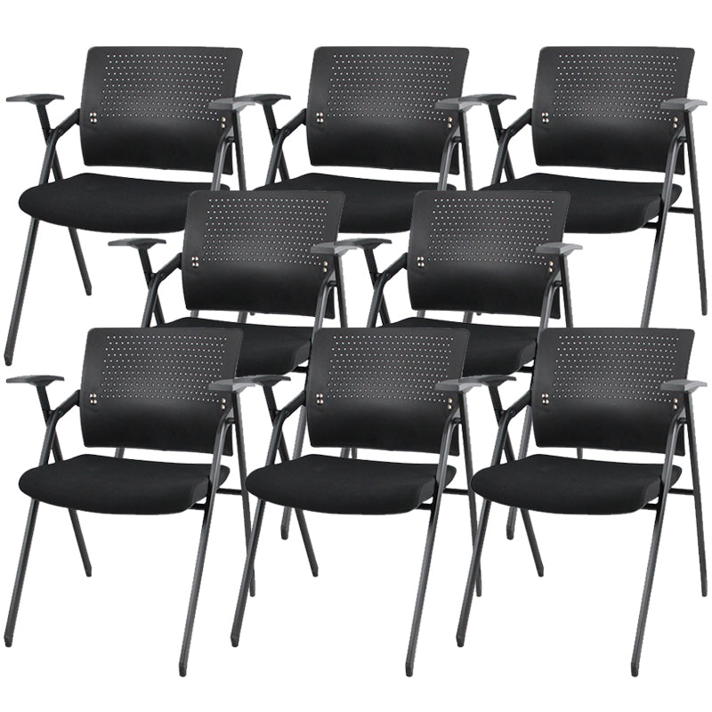 Contemporary Conference Chair Metal Frame Desk Chair with Arm