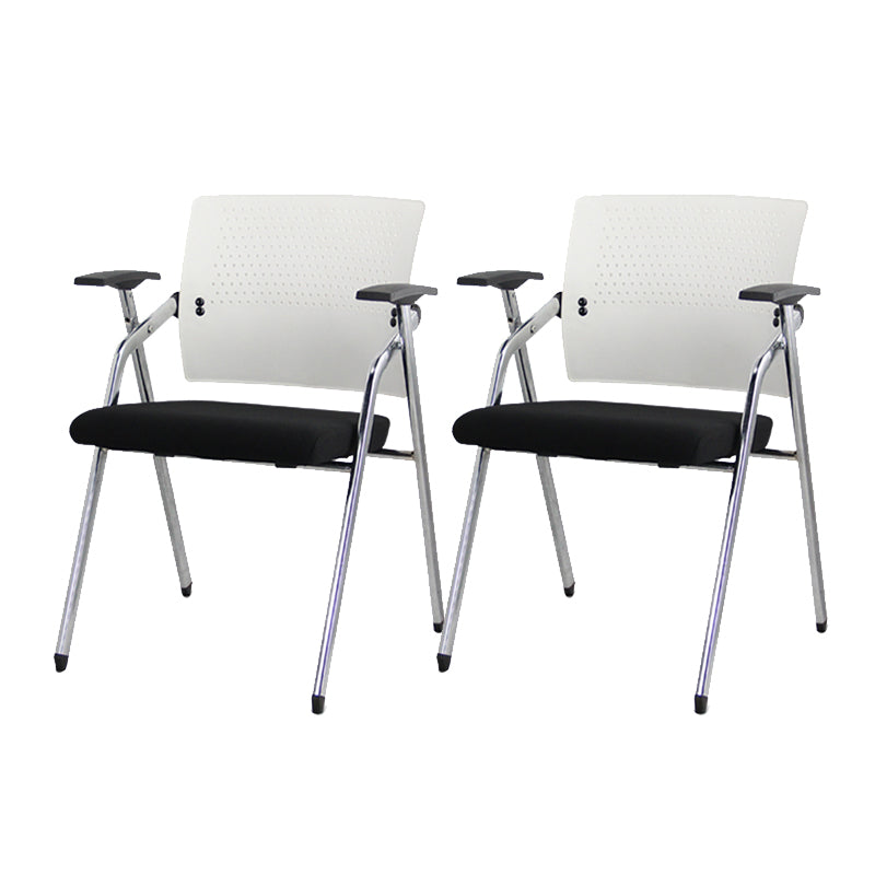 Contemporary Conference Chair Metal Frame Desk Chair with Arm