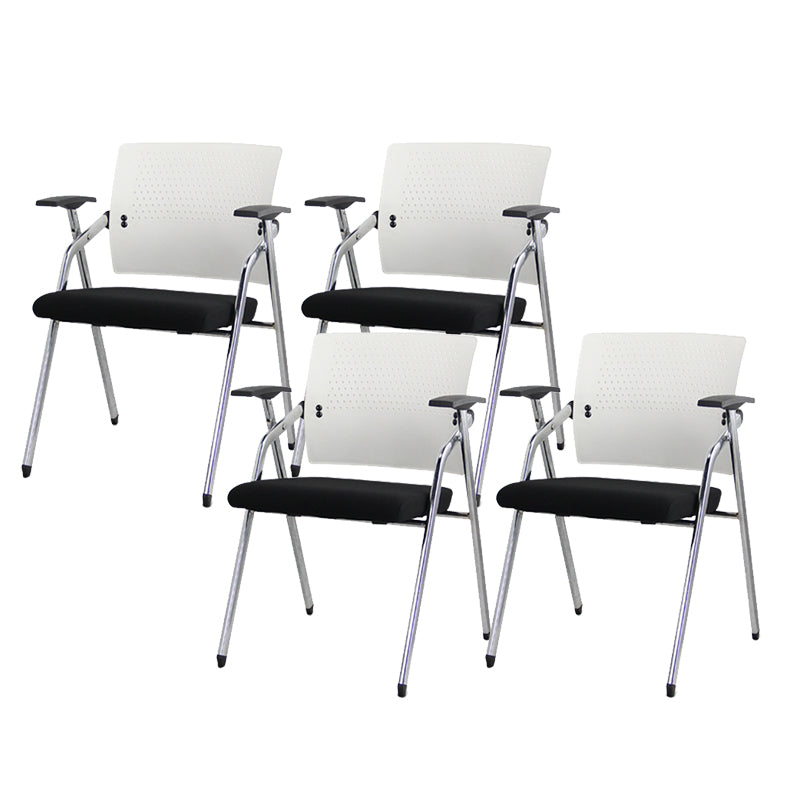 Contemporary Conference Chair Metal Frame Desk Chair with Arm