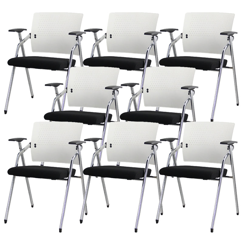 Contemporary Conference Chair Metal Frame Desk Chair with Arm