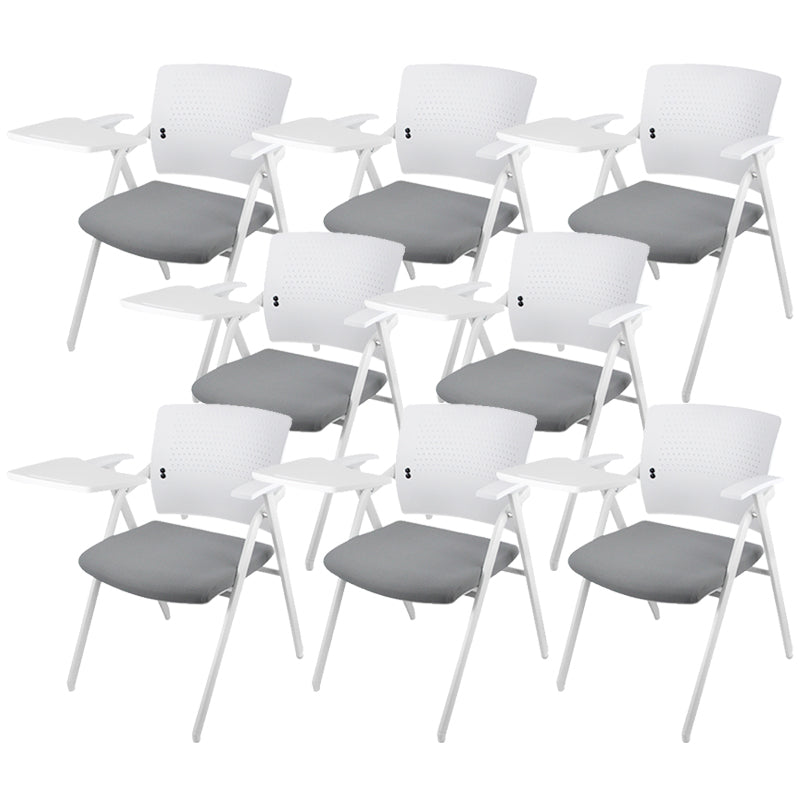 Contemporary Conference Chair Metal Frame Desk Chair with Arm