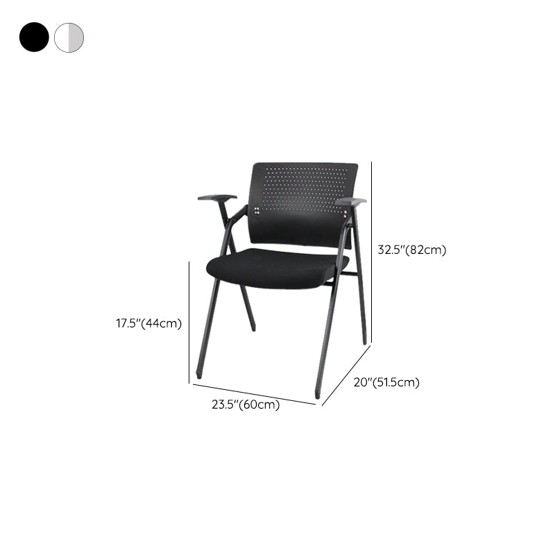 Contemporary Conference Chair Metal Frame Desk Chair with Arm