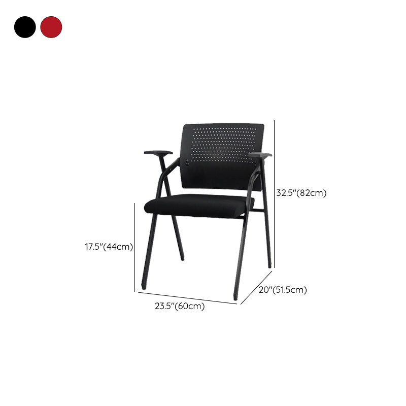 Contemporary Conference Chair Metal Frame Desk Chair with Arm