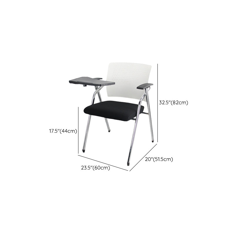 Contemporary Conference Chair Metal Frame Desk Chair with Arm