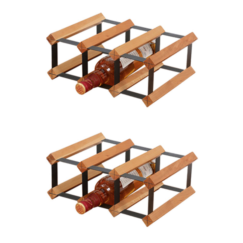 Tabletop Wine Rack Solid Wood Wine Bottle Rack for Living Room