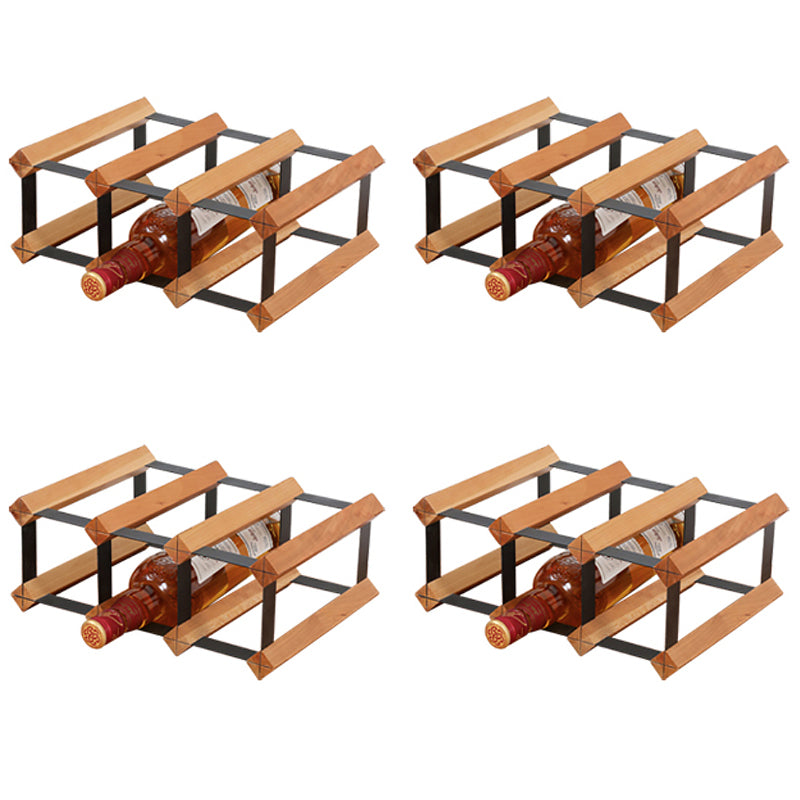 Tabletop Wine Rack Solid Wood Wine Bottle Rack for Living Room