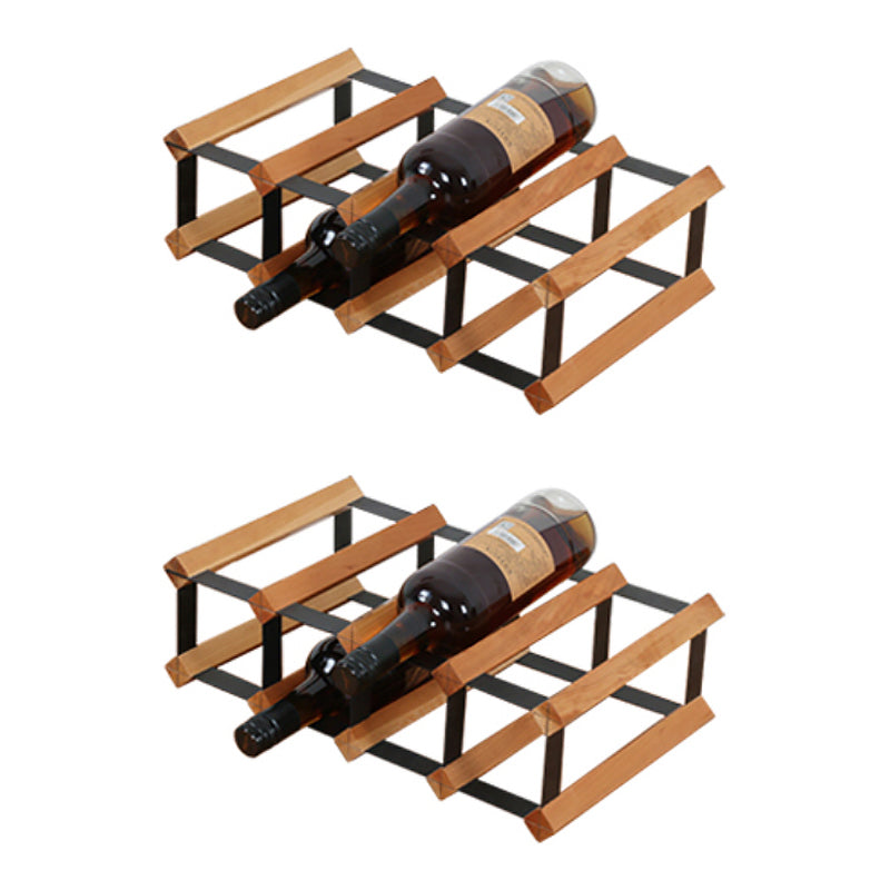 Tabletop Wine Rack Solid Wood Wine Bottle Rack for Living Room