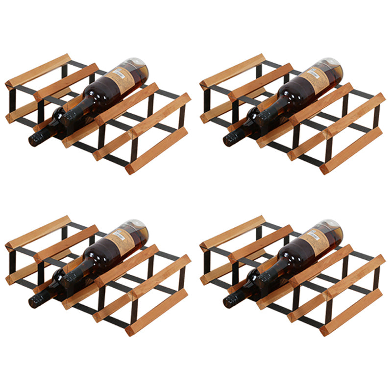 Tabletop Wine Rack Solid Wood Wine Bottle Rack for Living Room