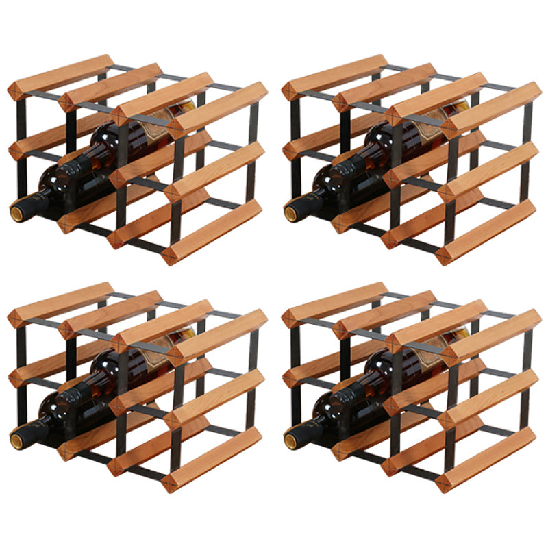 Tabletop Wine Rack Solid Wood Wine Bottle Rack for Living Room