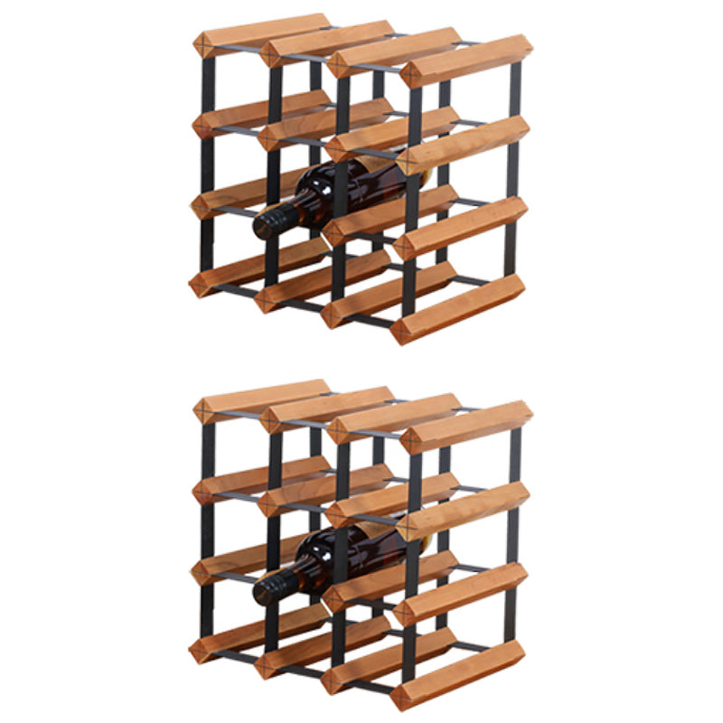 Tabletop Wine Rack Solid Wood Wine Bottle Rack for Living Room